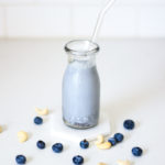 Blueberry Cashew Milk with Chia Seeds