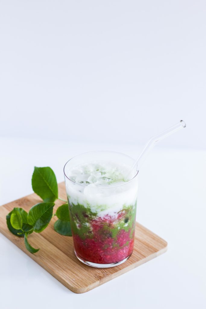 Matcha Strawberry Latte