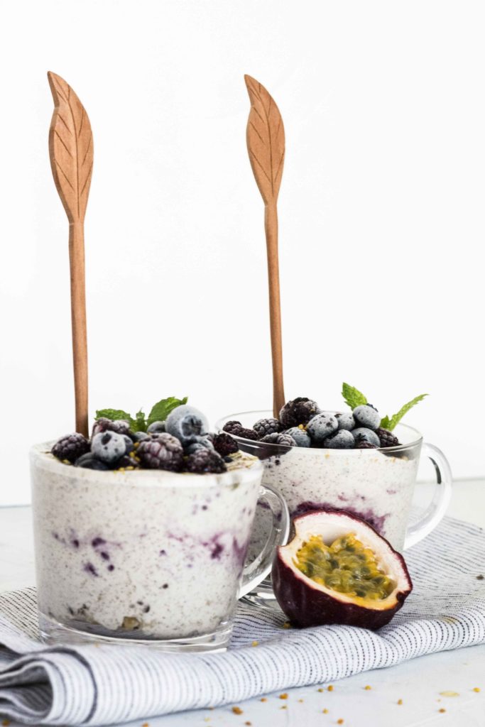 Blueberry Passionfruit Chia Pudding