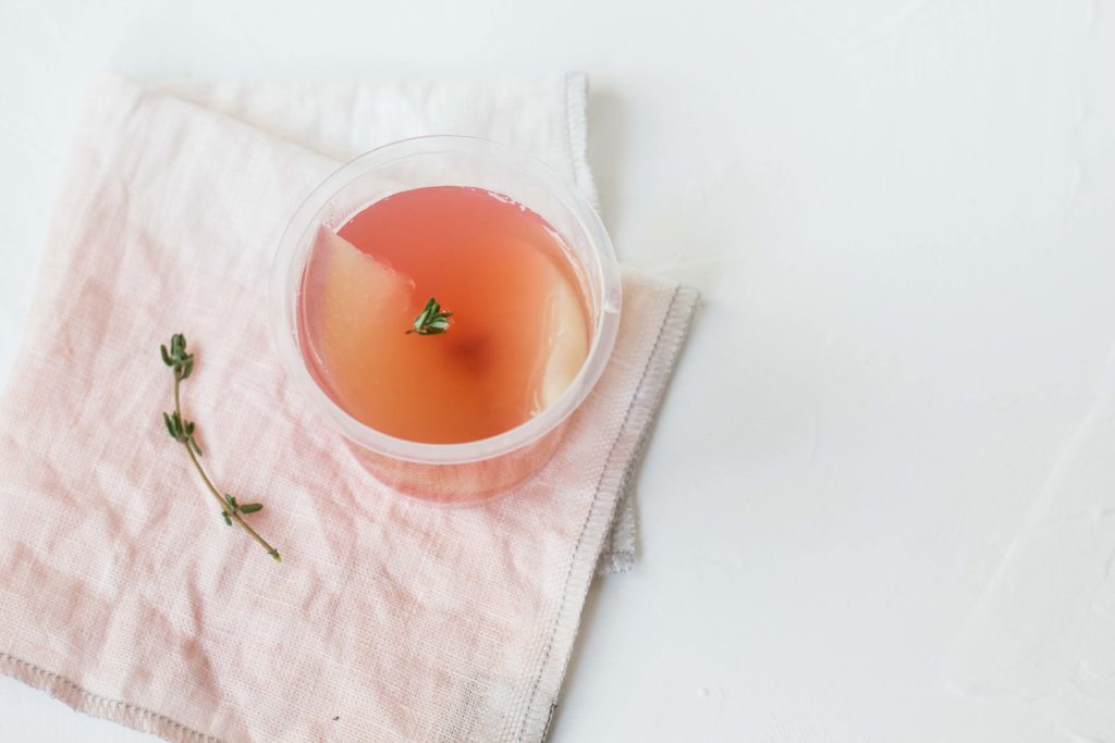 Peaches in Rose Jelly