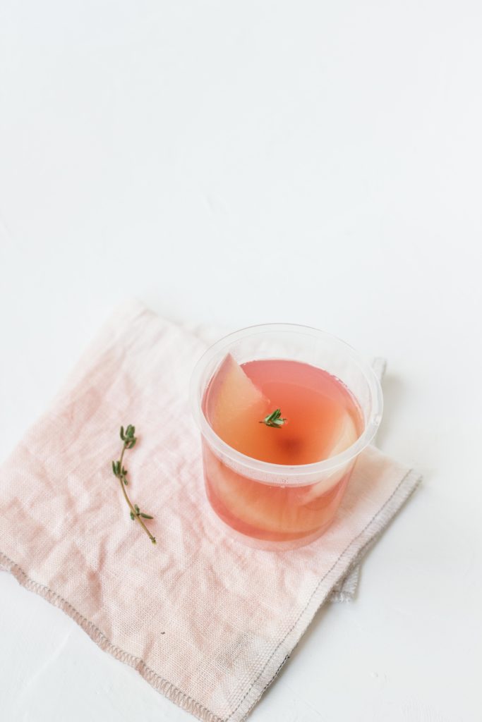 Peaches in Rose Jelly