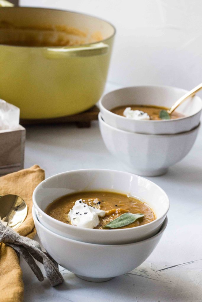 Simple Vegan Sweet Potato Soup