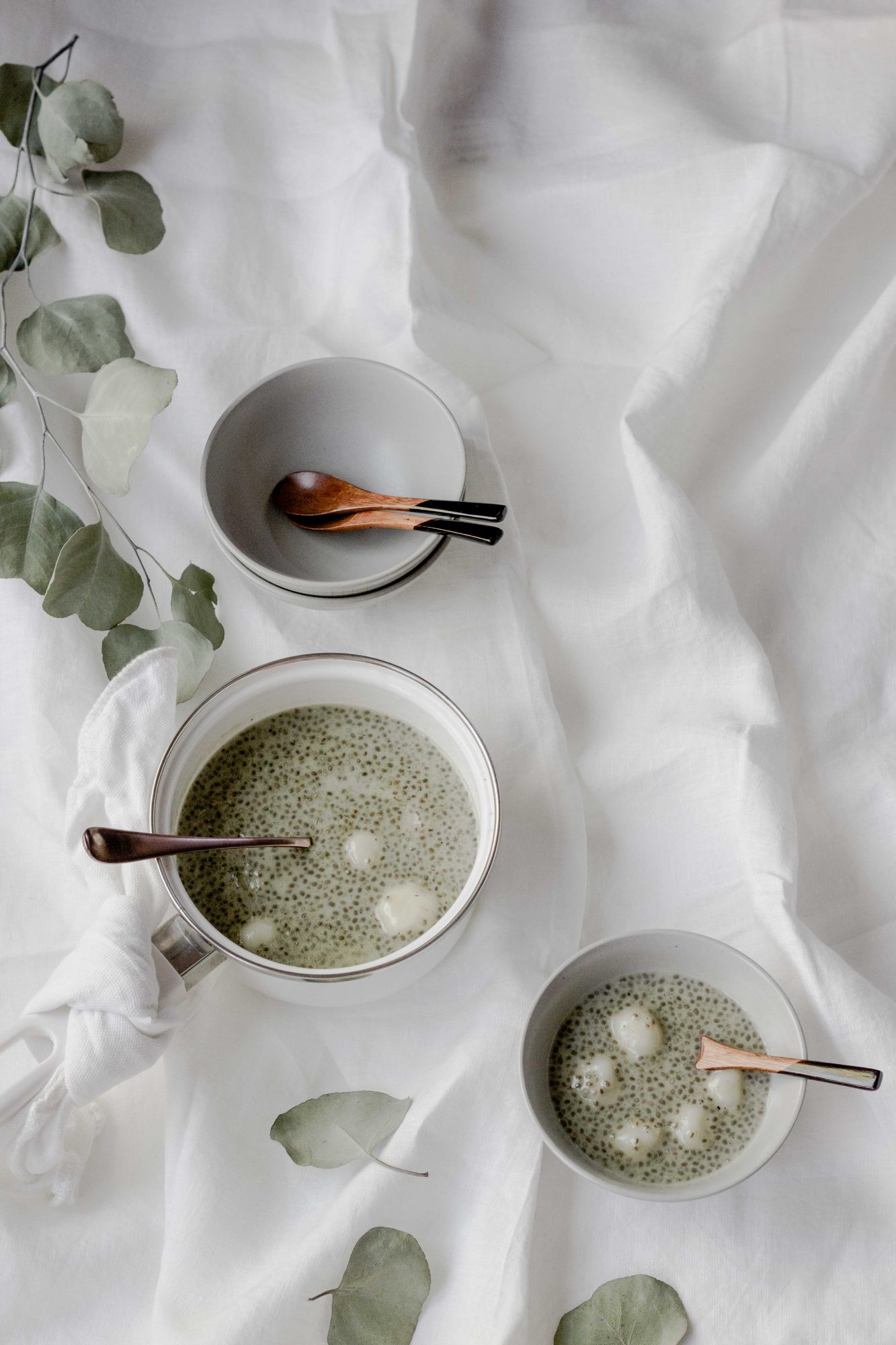 Matcha Mochi Pudding
