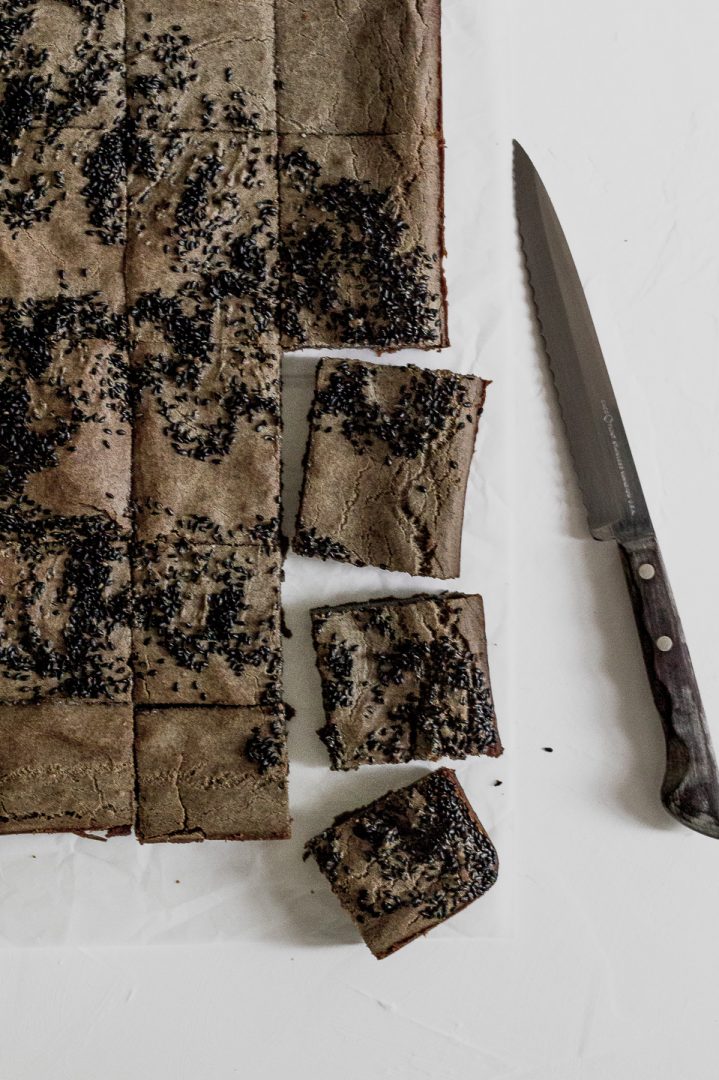 Black Sesame Butter Mochi