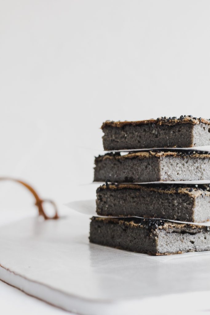 Black Sesame Butter Mochi - Rezel Kealoha