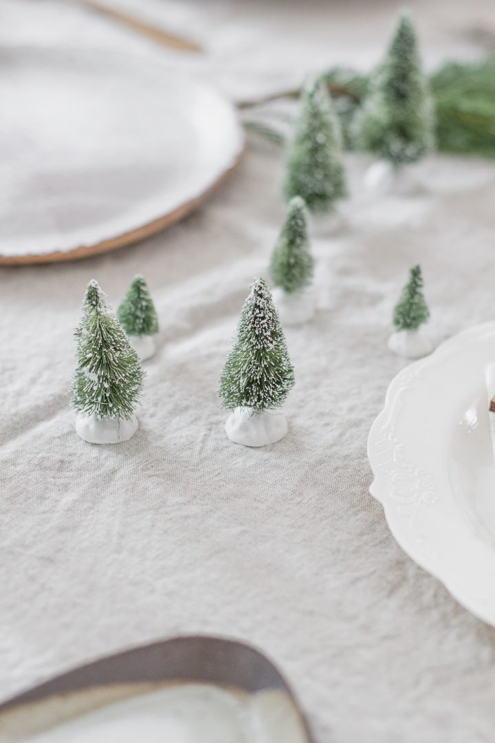 Minimalist Christmas Dinner Tablescape