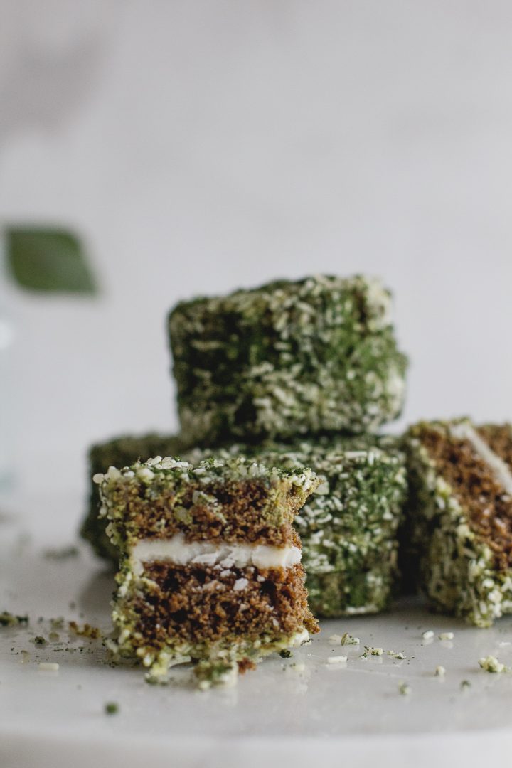 Matcha Lamingtons