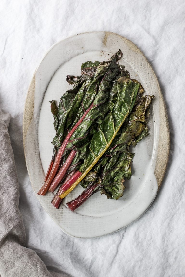 Roasted Rainbow Chard