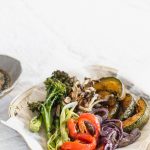 Roasted Veggies with Yuba Miso Noodles