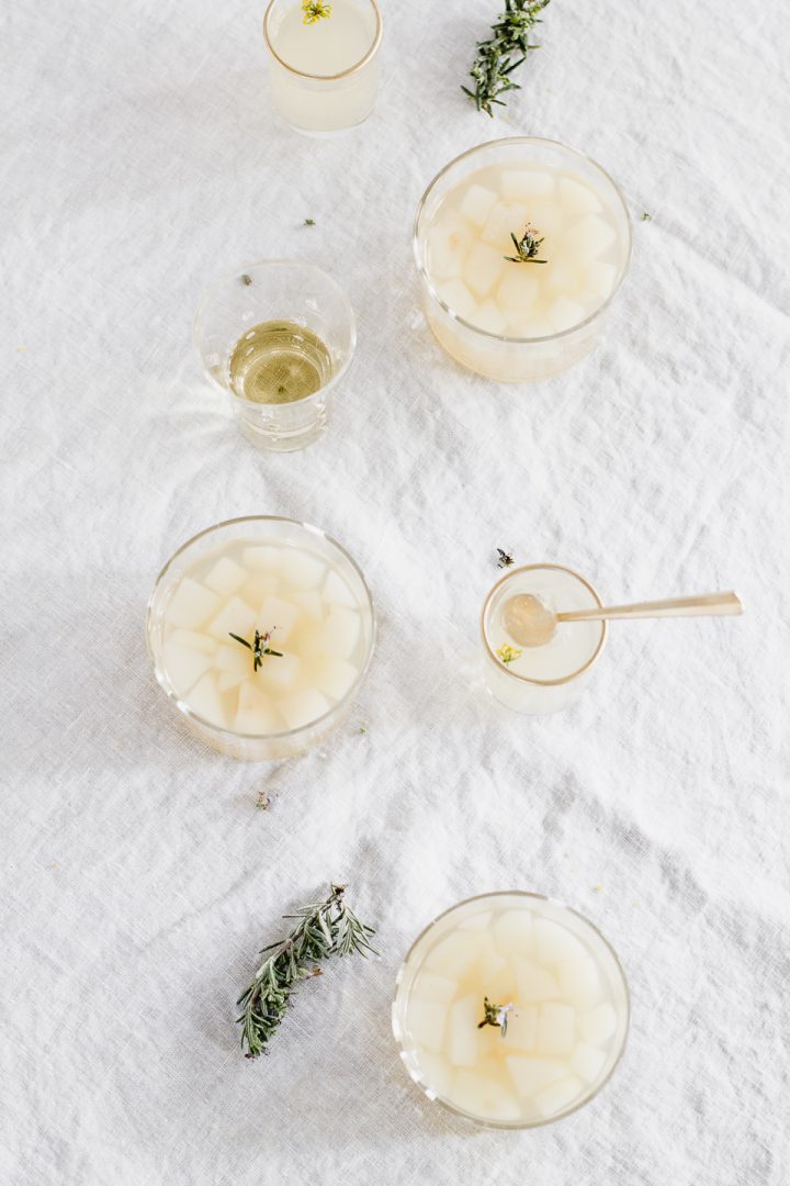 pear rosemary champagne jelly