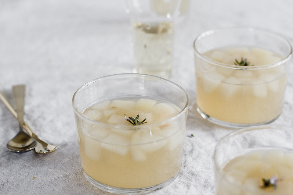 pear rosemary cremant jelly