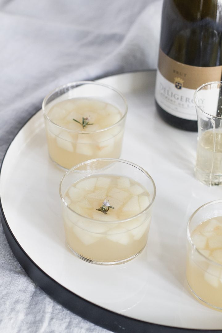 pear rosemary champagne jelly