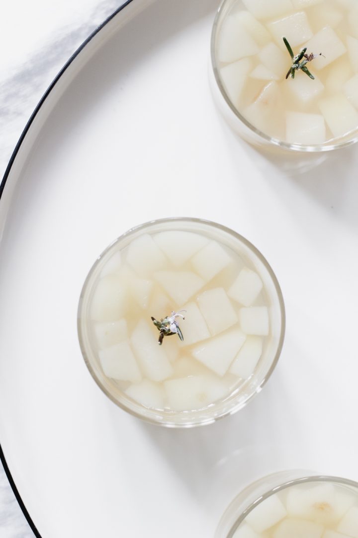 pear rosemary champagne jelly