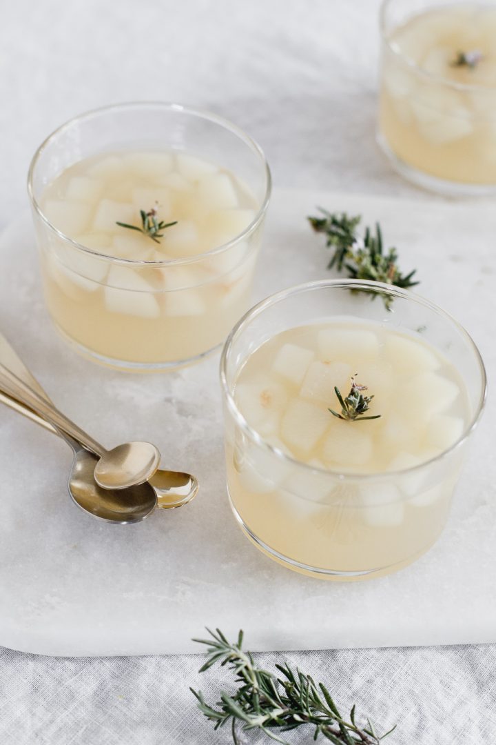 pear rosemary champagne jelly