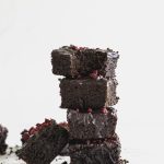 Beet Brownies with Raspberry Chocolate Topping