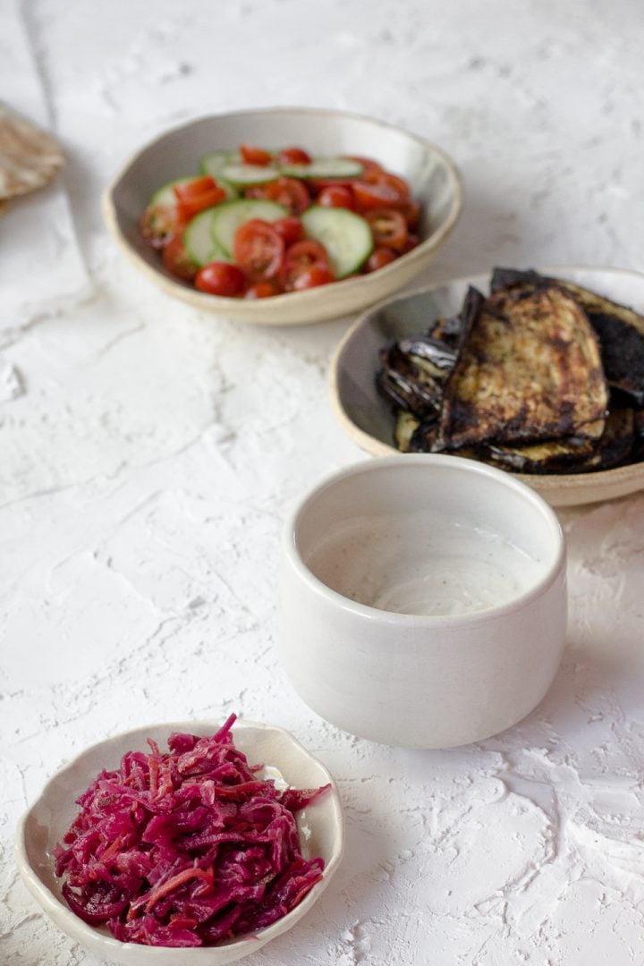 Roasted Eggplant Pita Sandwich