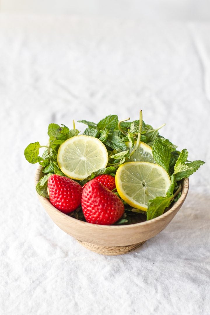 Rosewater Strawberry Lemonade Spritzer