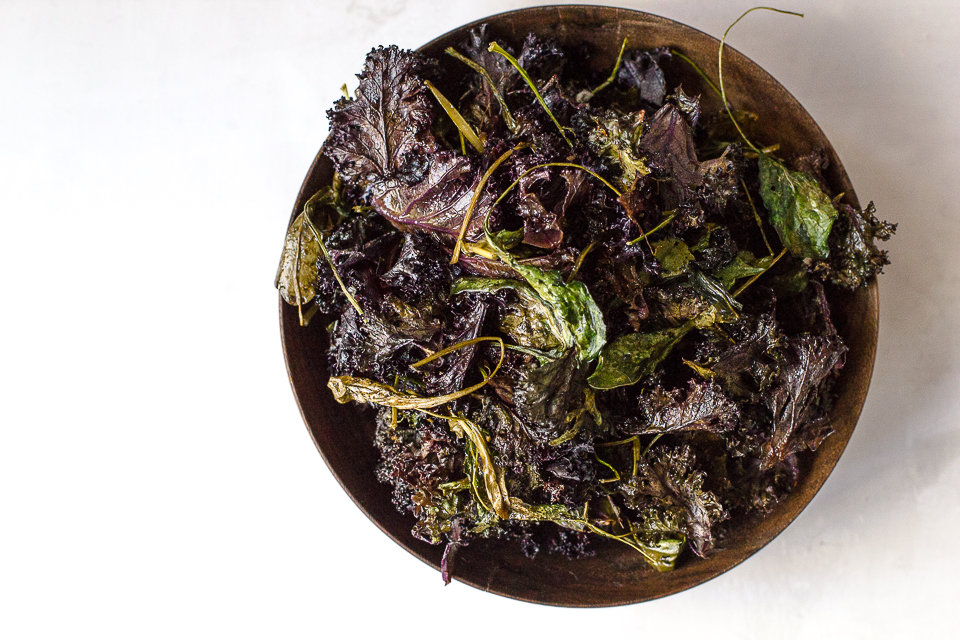 Yuba Noodles Pancit with Adobo Kale Chips