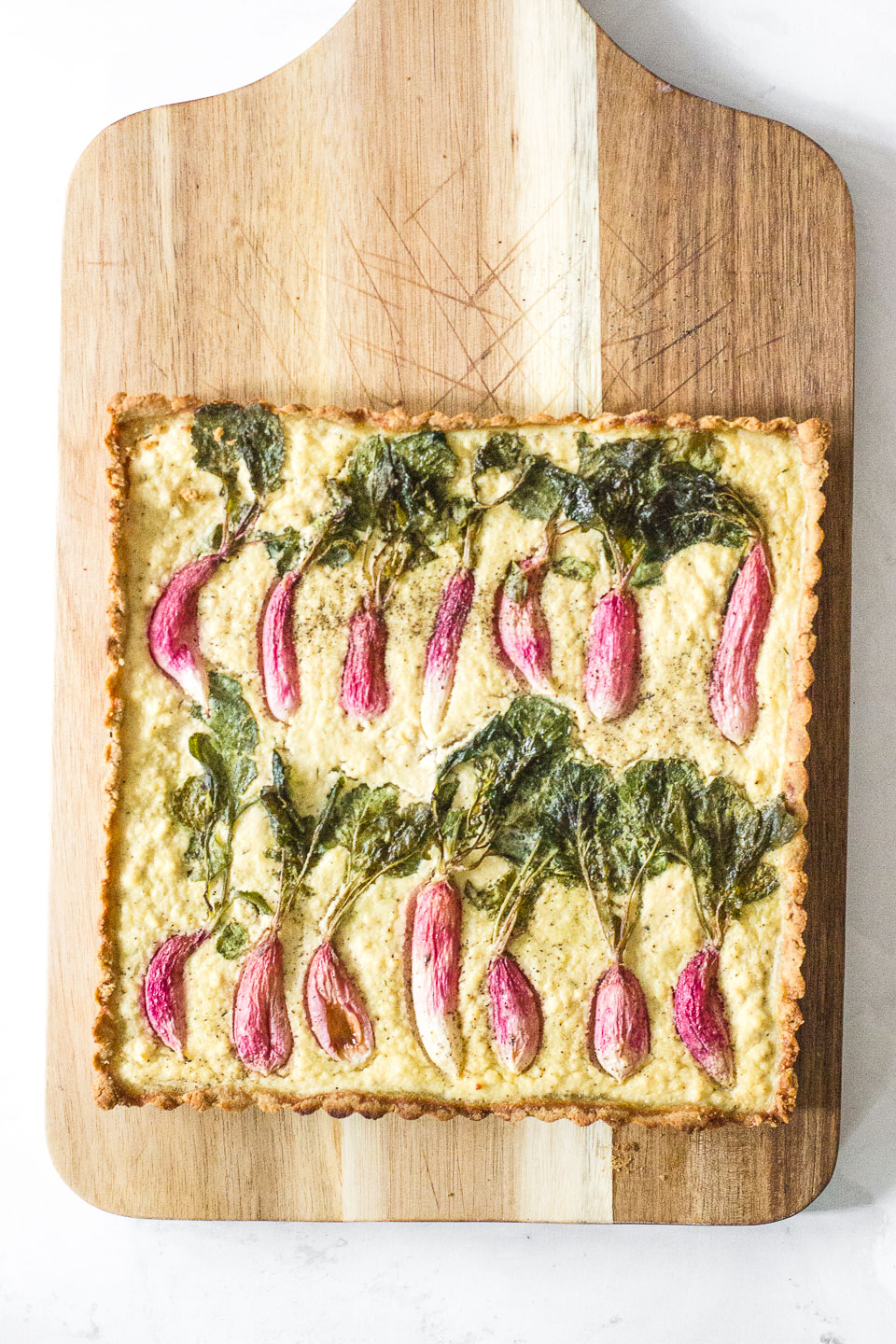 Spring Time Paleo Radish Tart