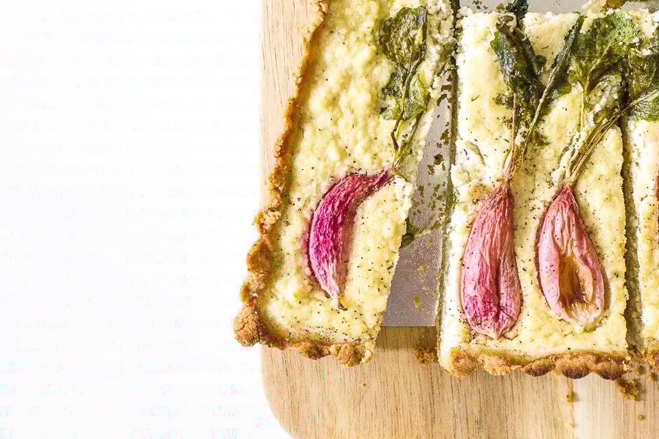 Spring Time Paleo Radish Tart