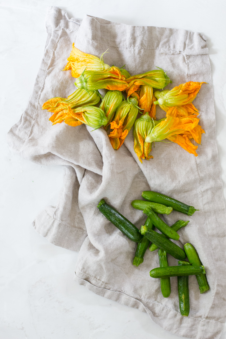 Quick and Easy Squash Blossom Flatbread