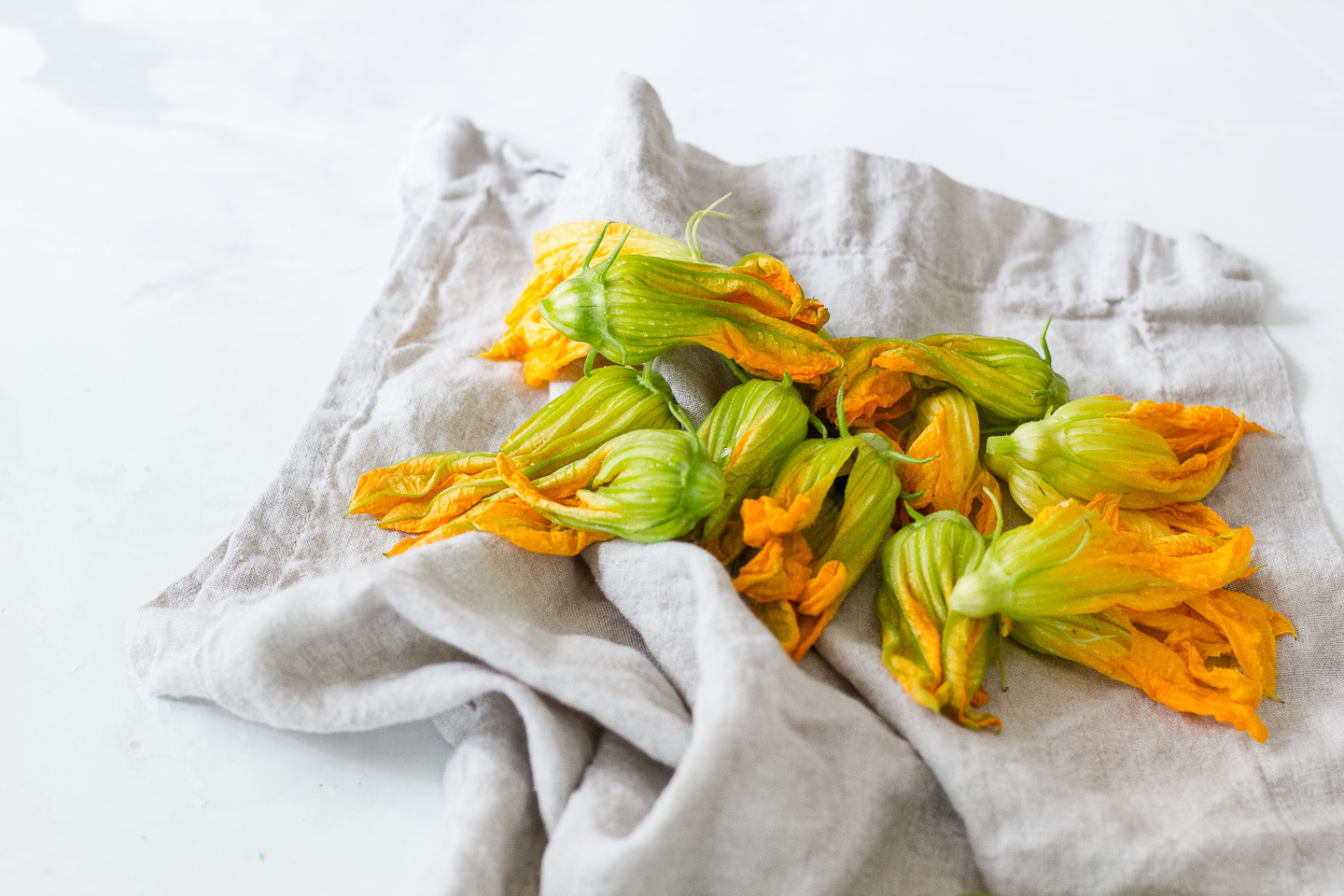 Quick and Easy Squash Blossom Flatbread