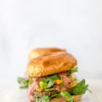 California Veggie Burger with Longanisa Vegan Mayo