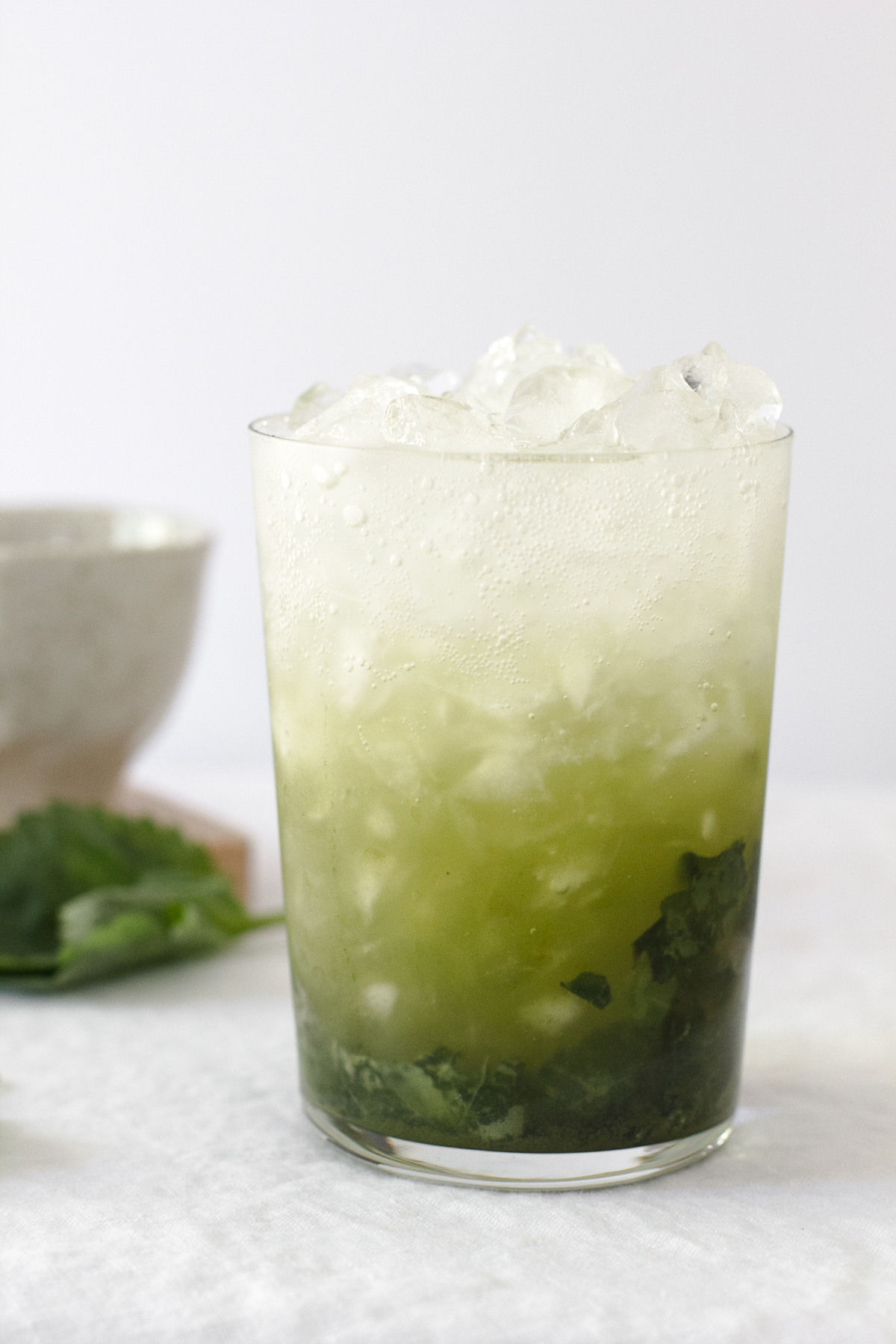 matcha yuzu shisho summer spritzer