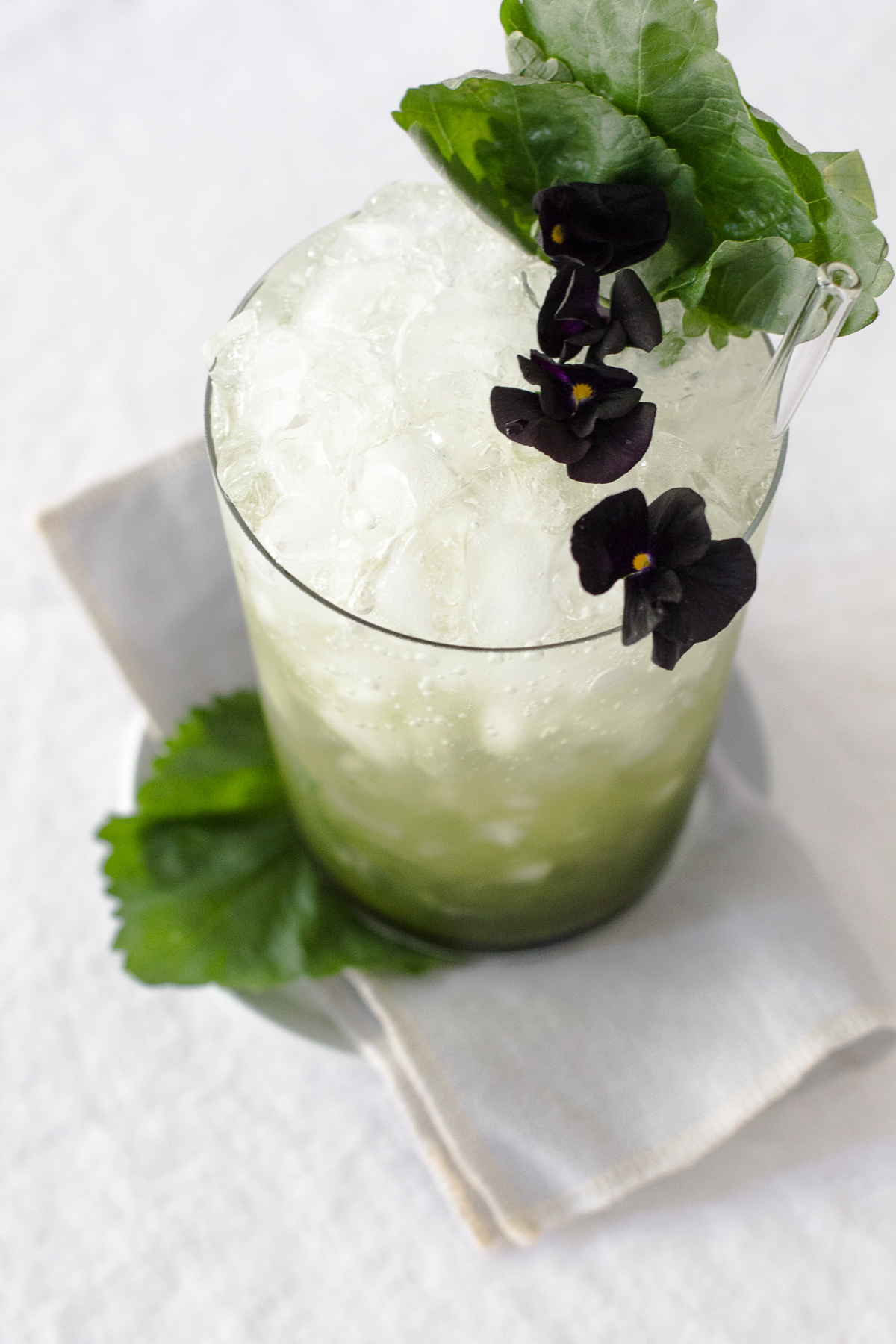 matcha yuzu shisho summer spritzer