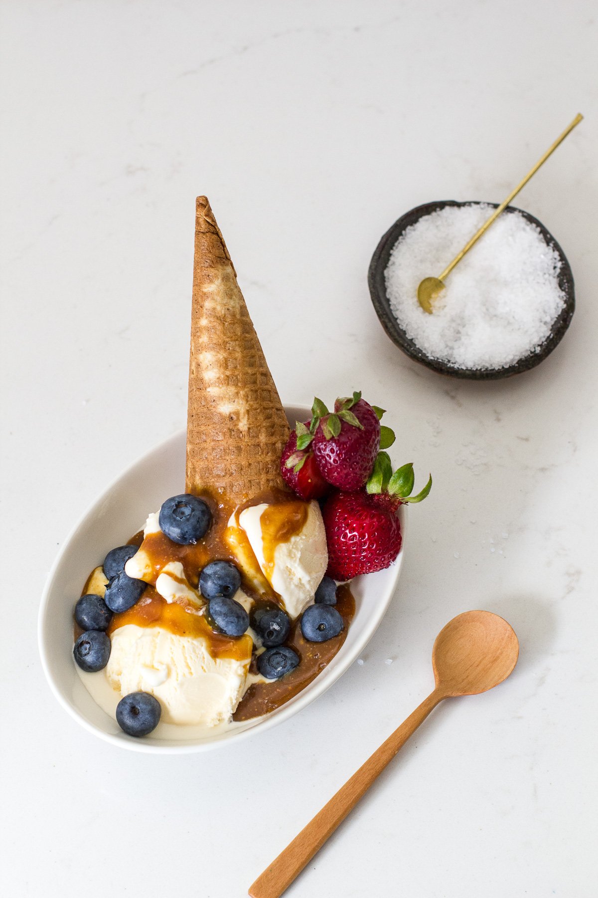 Vegan 3 Ingredient Caramel Sauce with Morton Salt