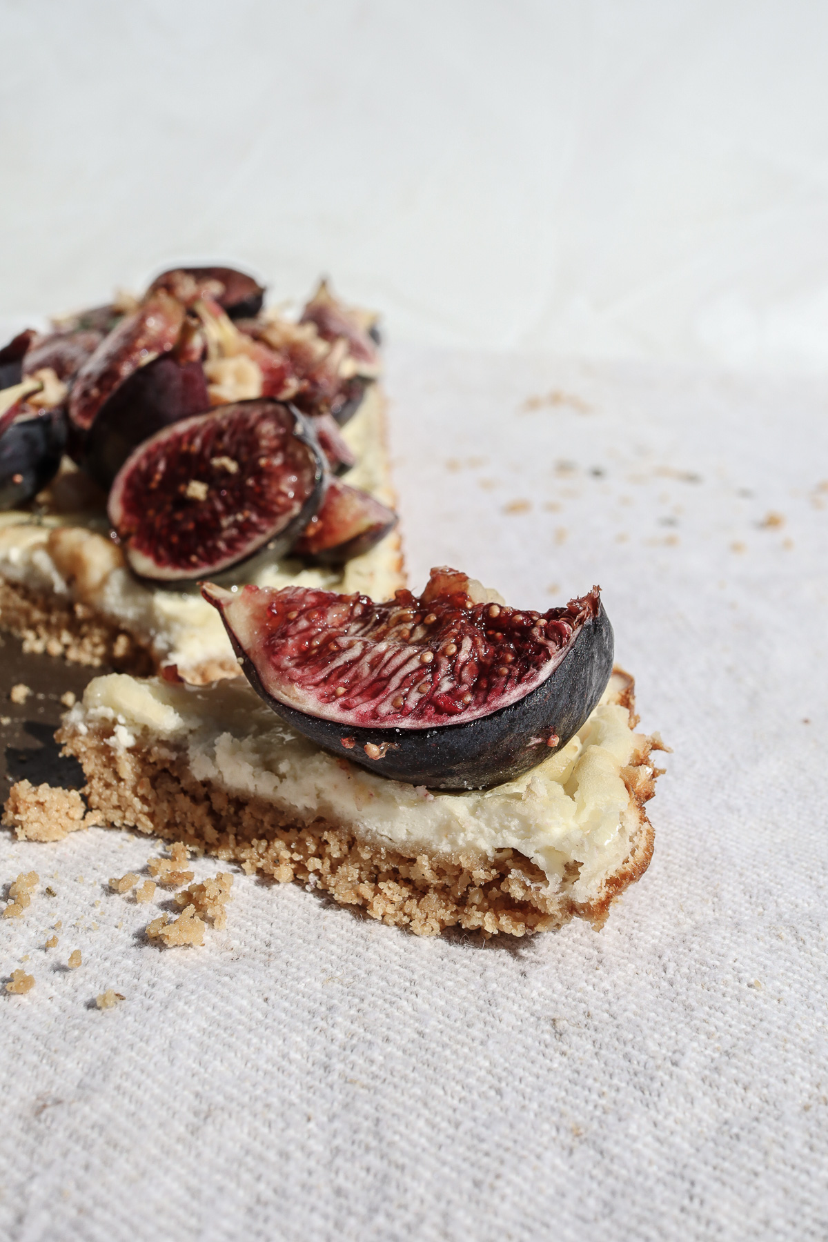 Fresh Fig Tart with a Savory Grain Free Rosemary Crust - Rezel Kealoha