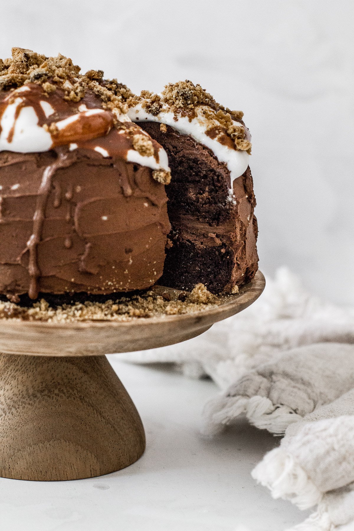 S'mores Grain Free Chocolate Cake