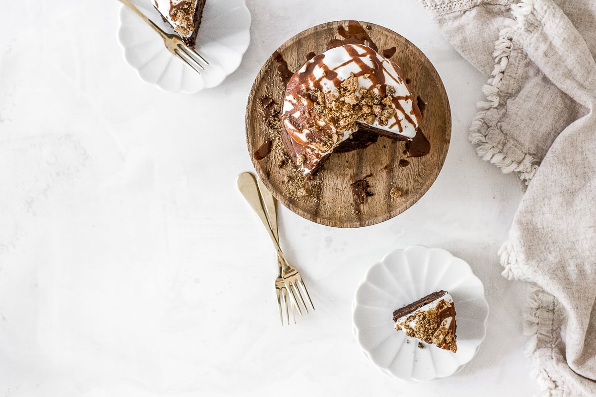 S'mores Grain Free Chocolate Cake