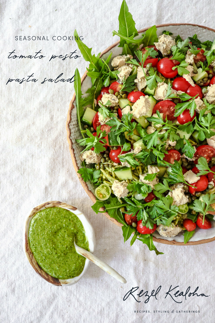 tomato pesto pasta salad