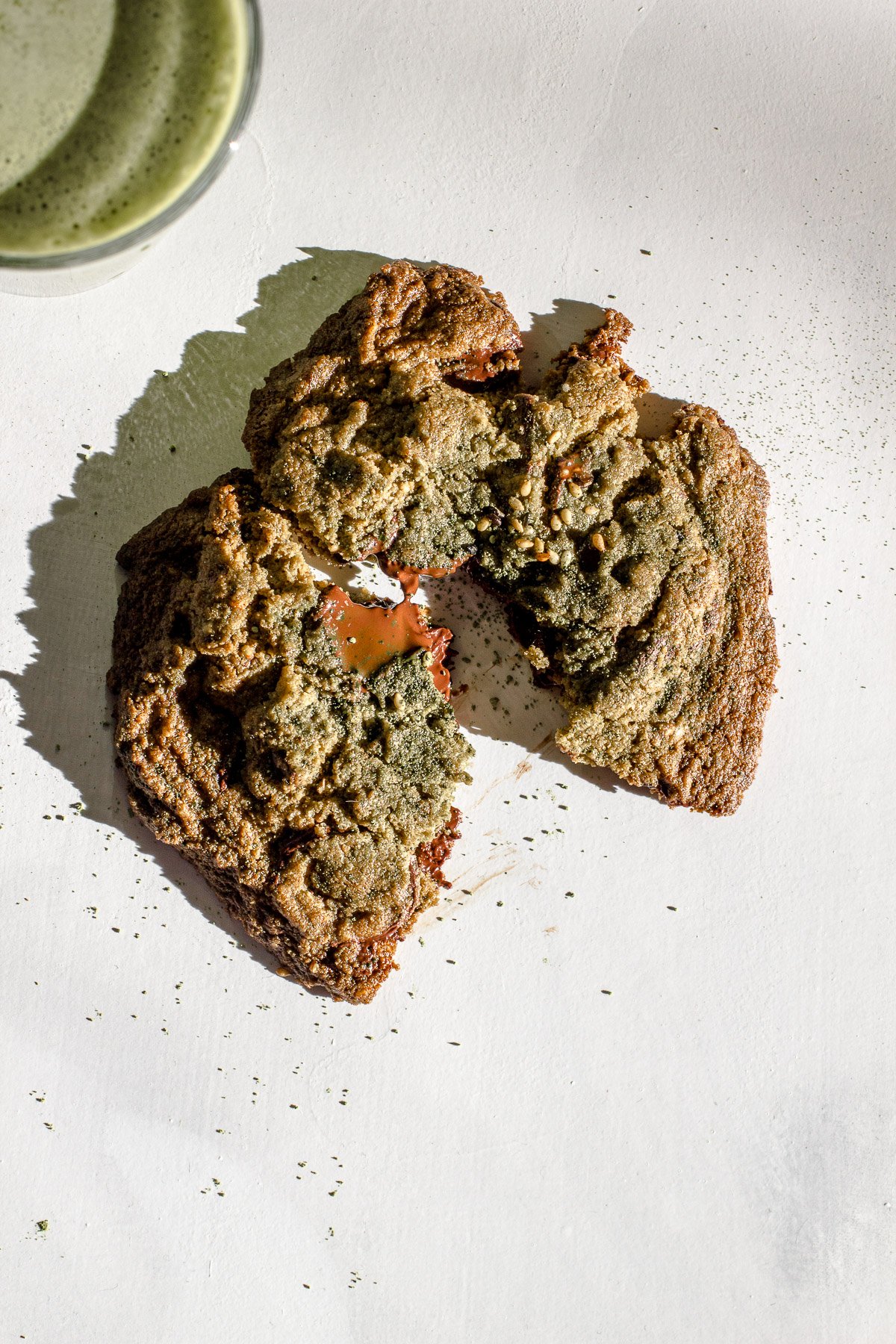 Matcha Pandan Paleo Chocolate Chunk Cookies