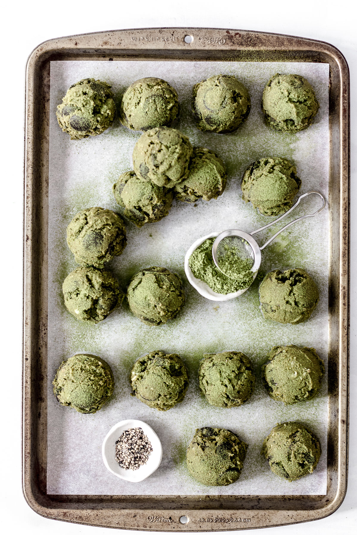 Matcha Pandan Paleo Chocolate Chunk Cookies