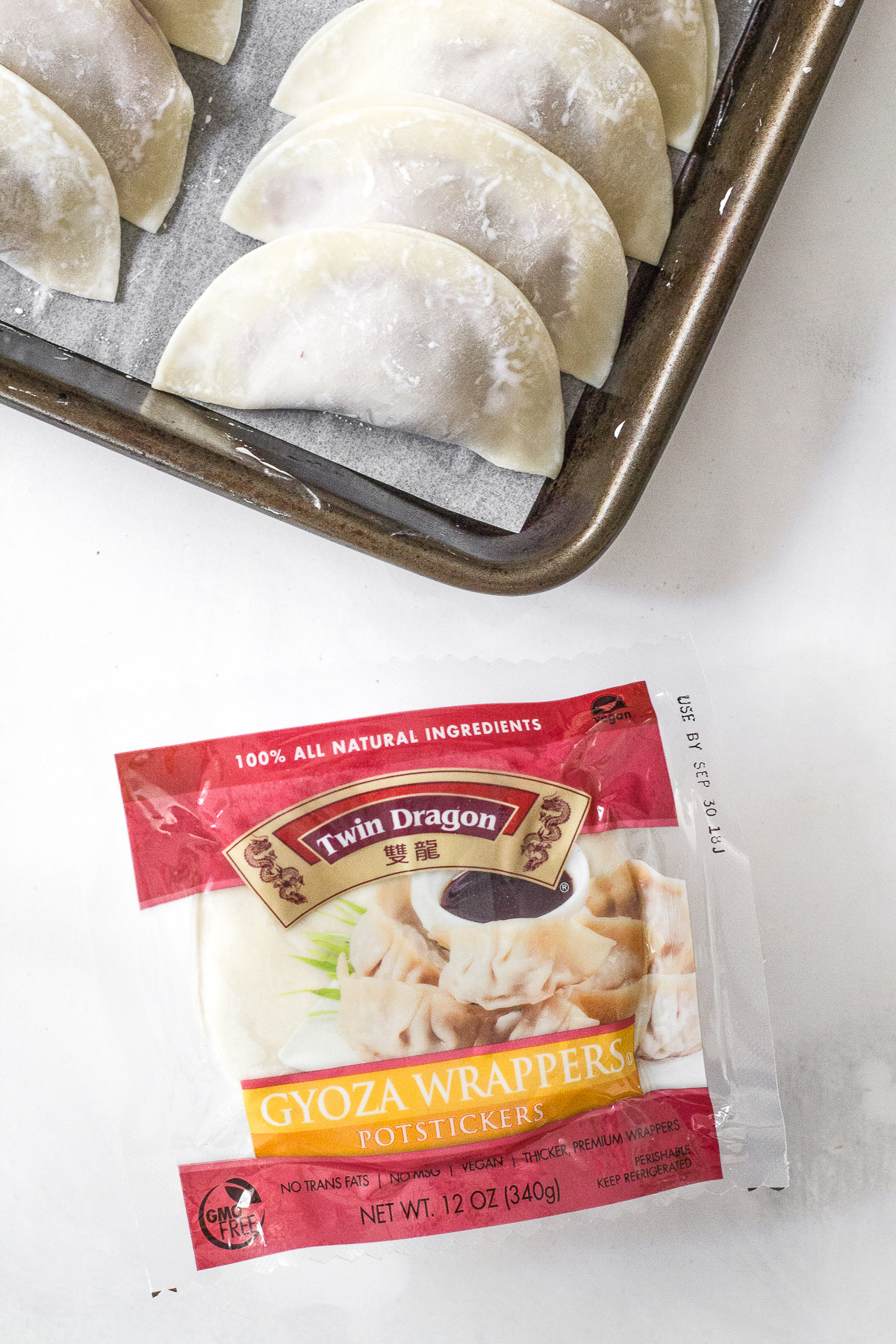 Vegan Savory Ube Pierogies