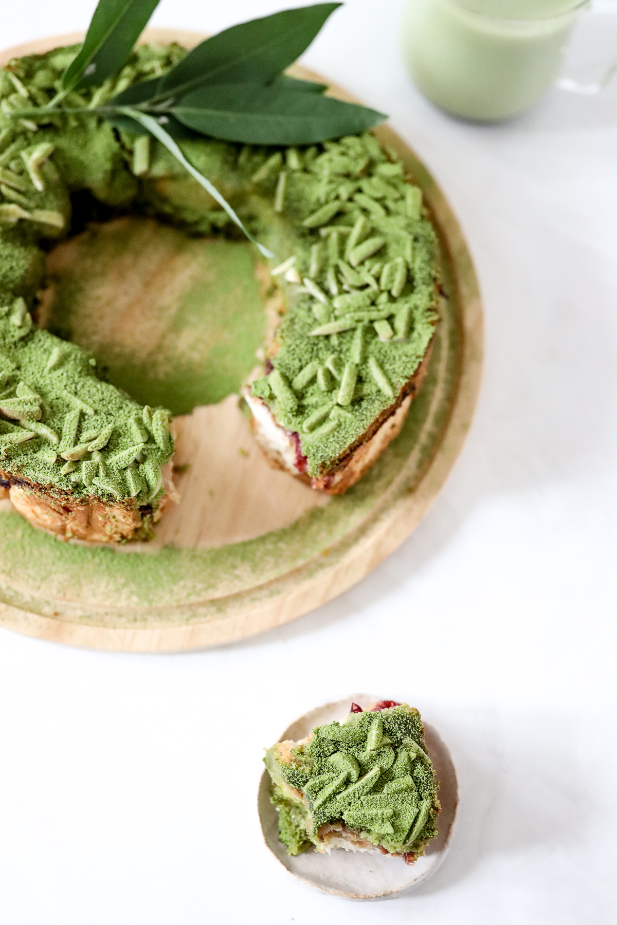 Matcha Bostock Wreath