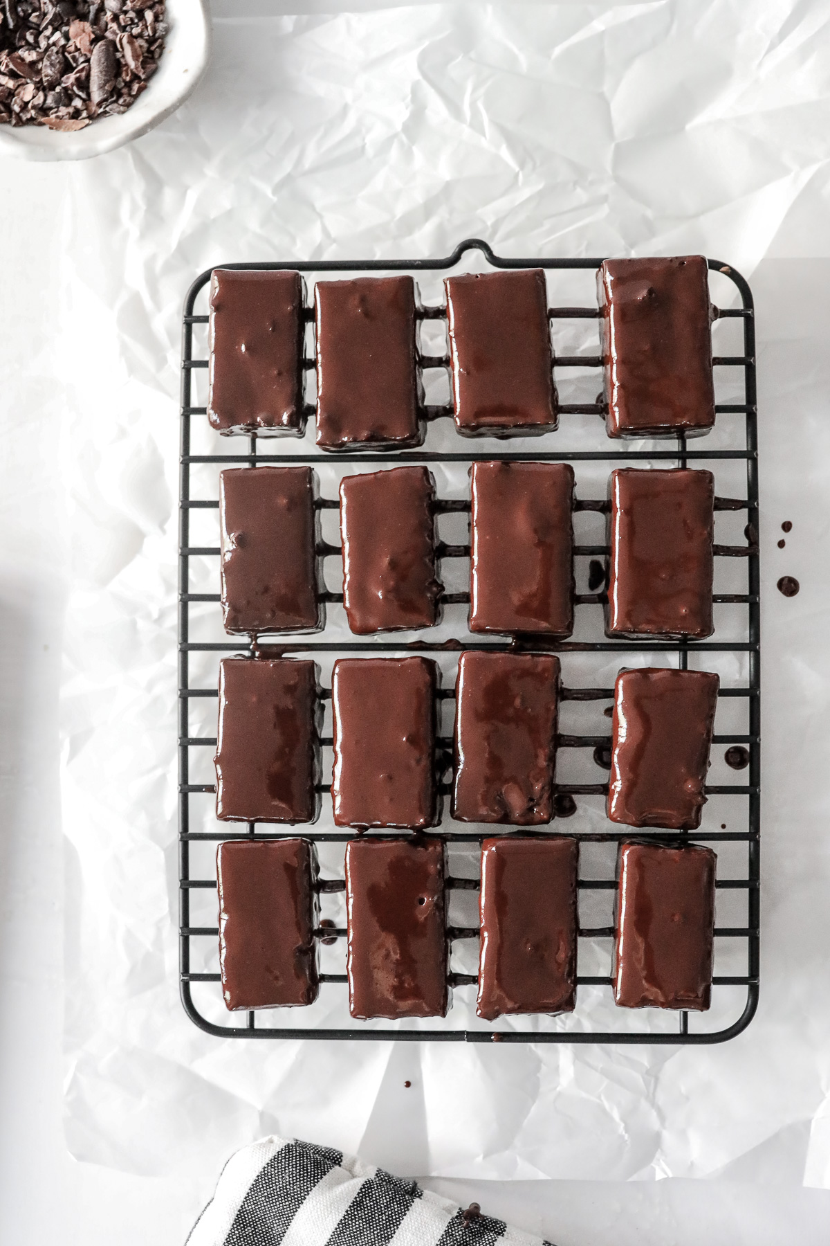 Minty Cake Fudge Bites