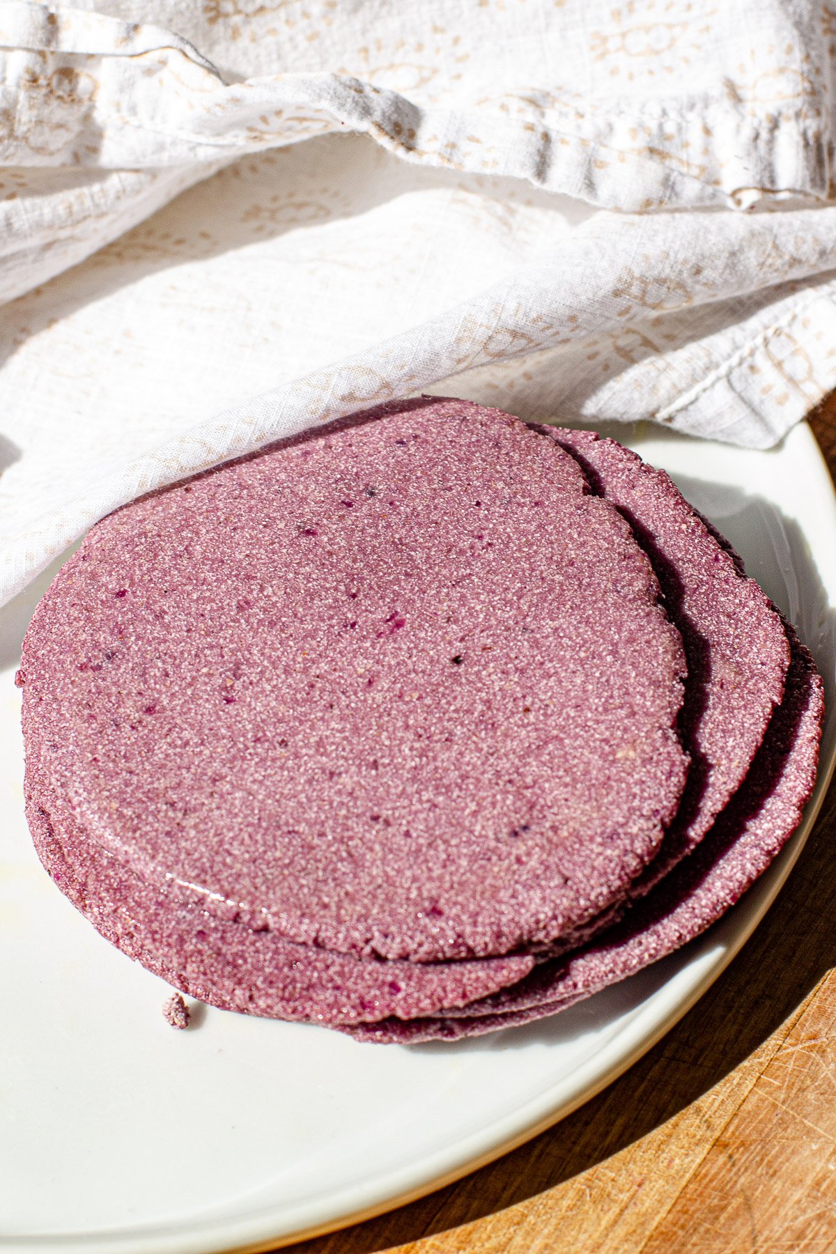 3 Ingredient Ube Tortillas