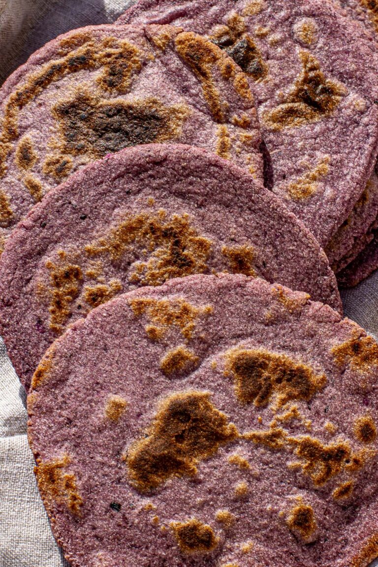 3 Ingredient Ube Tortillas
