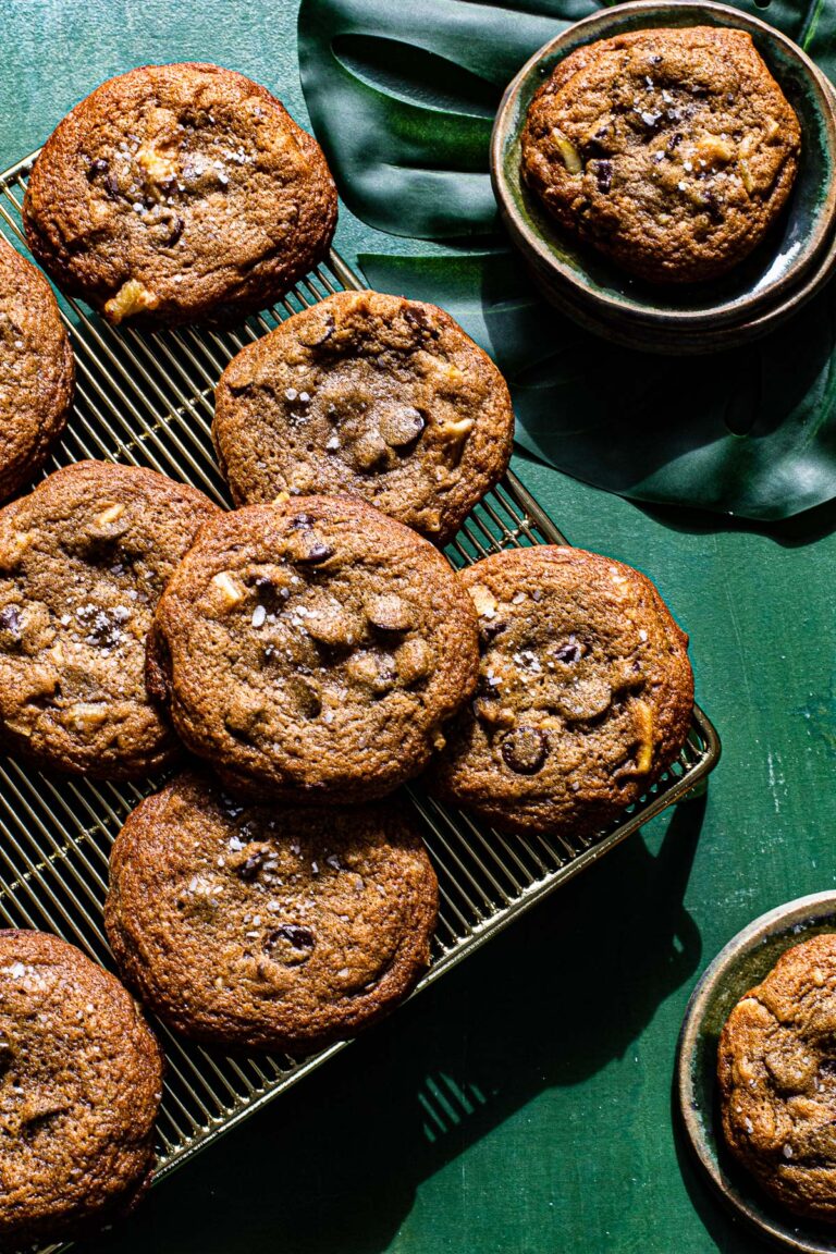 Salty Green Mango Chocolate Chip Cookies