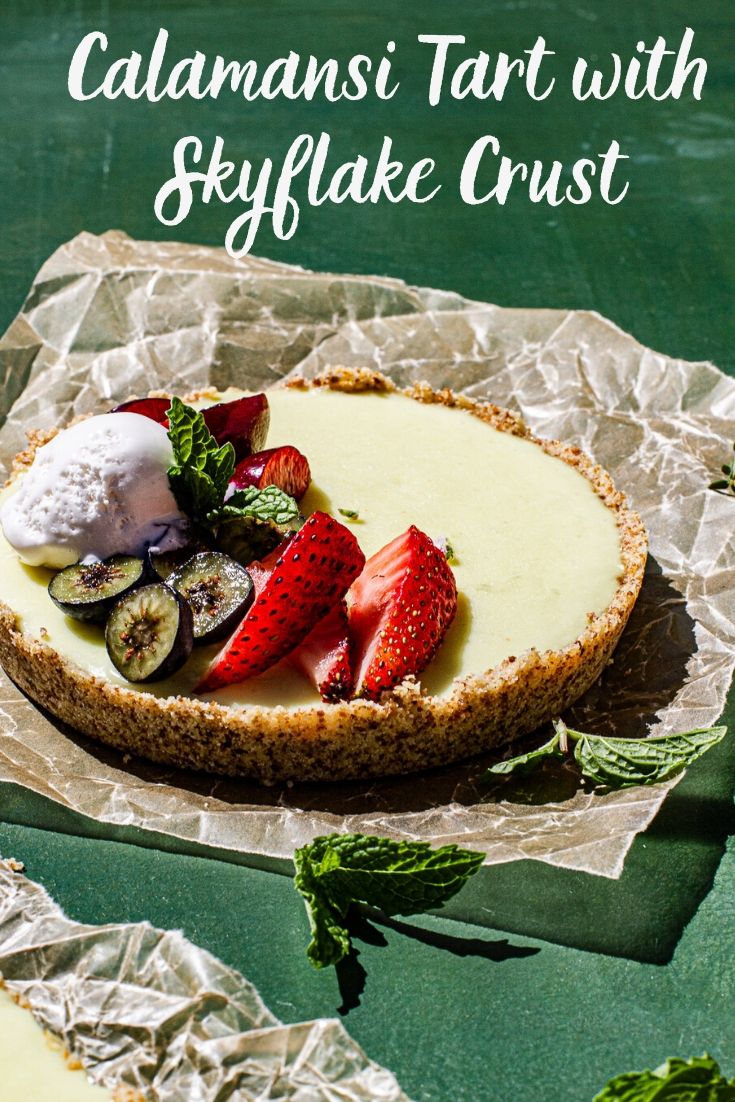 Calamansi Tart with Skyflake Crust