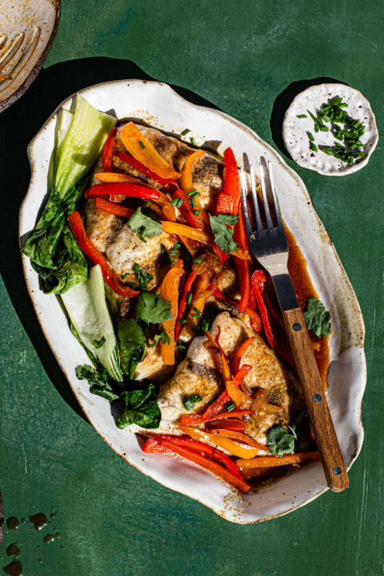Filipino Style Escabeche with Baked Fish Rezel Kealoha