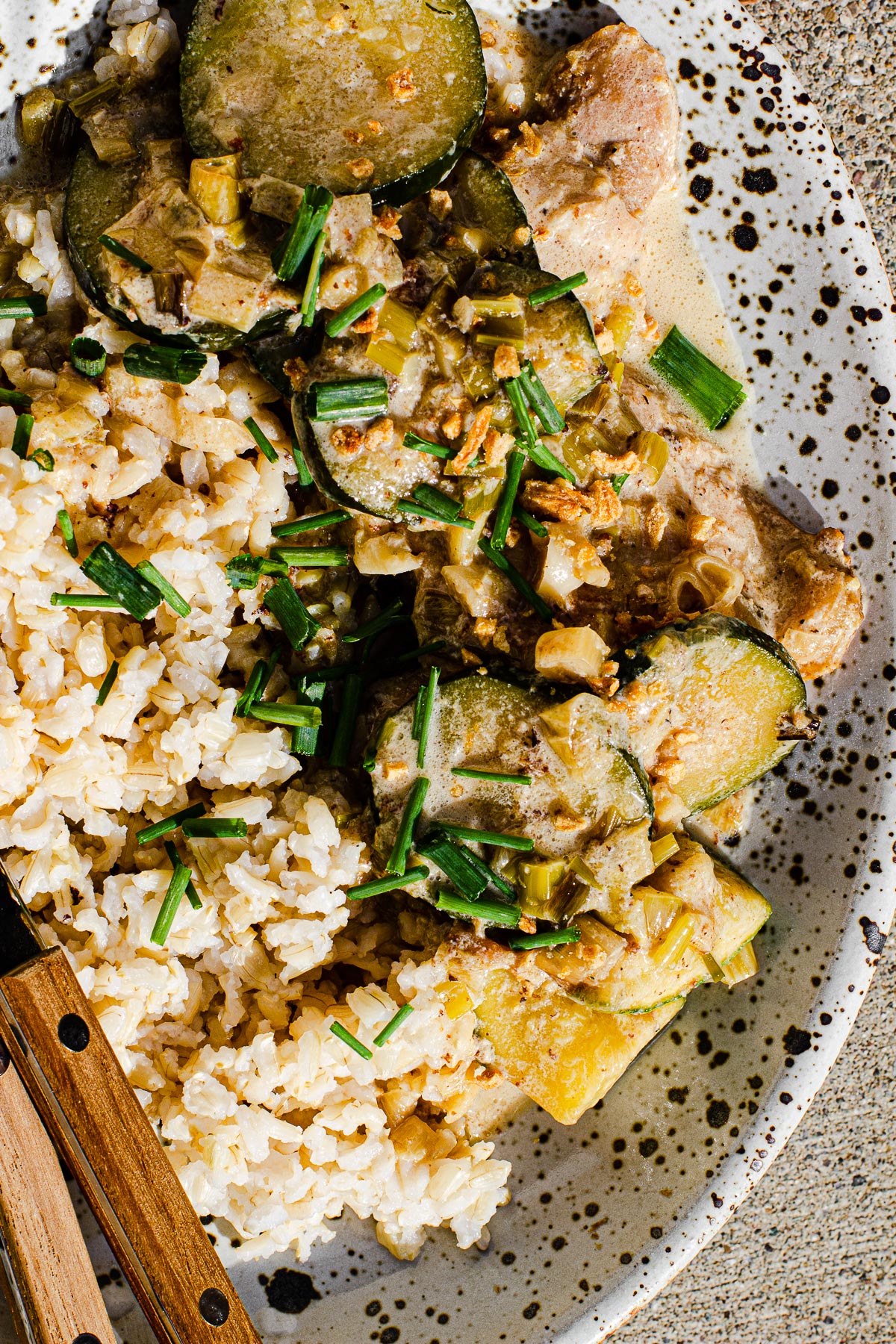 Ginataang Zucchini with Chicken