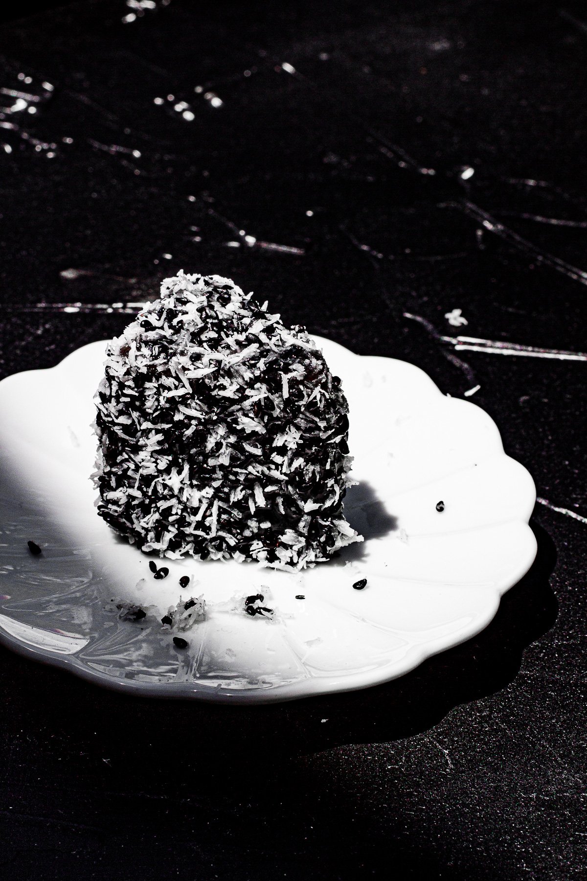Black Sesame Lamington