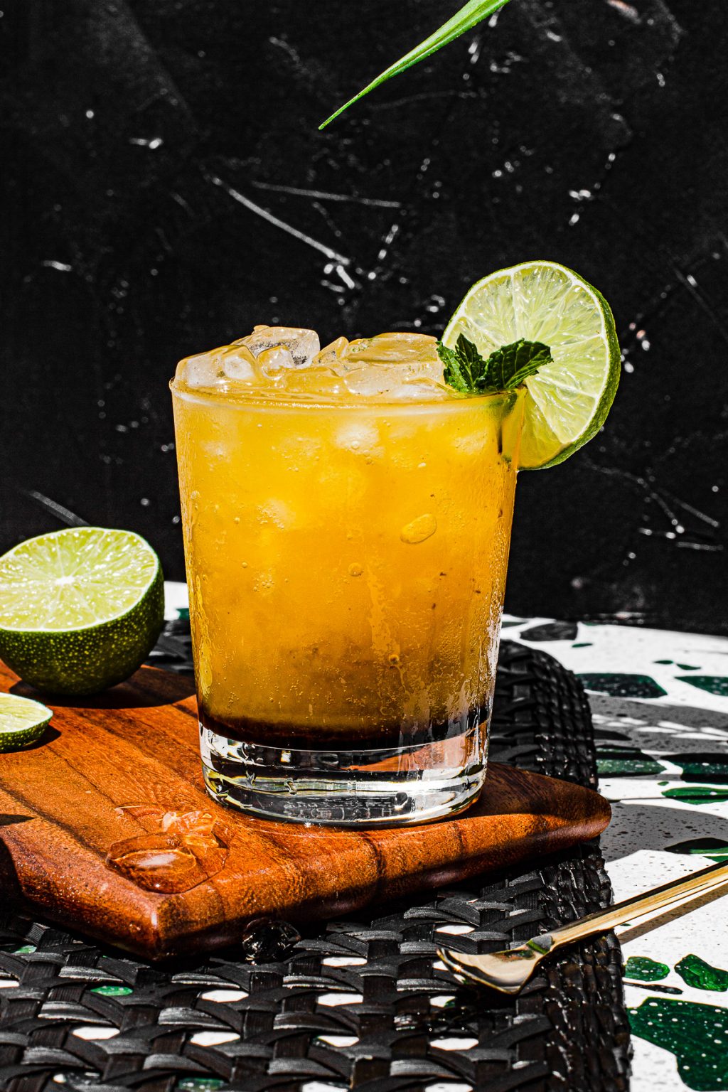 Mango Rind Mangorind Dark and Stormy Mocktail - Rezel Kealoha
