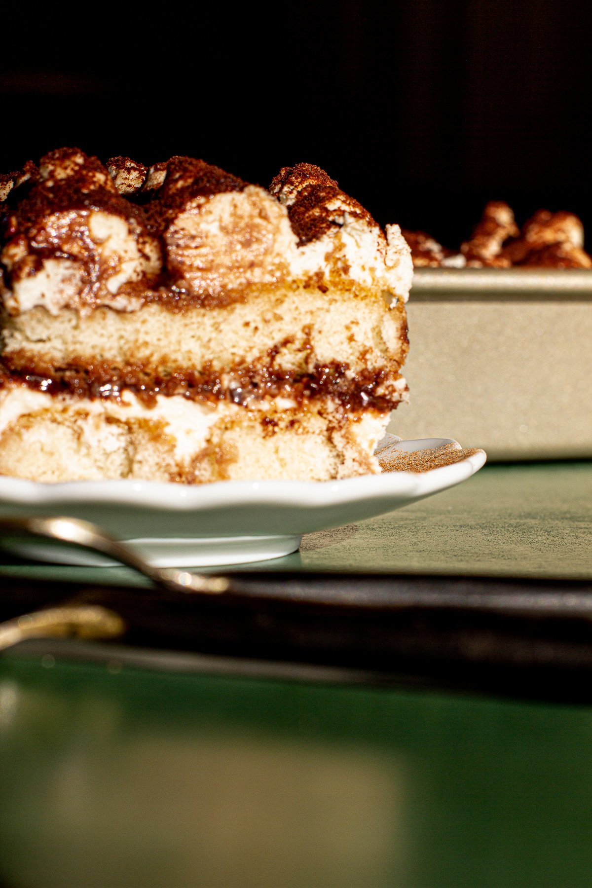 Slice of Milo Tiramisu.