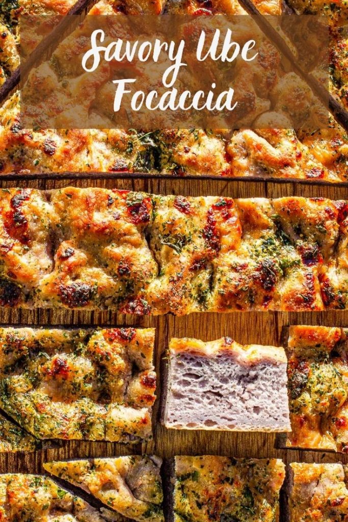 Savory Ube Focaccia Recipe and It's NoKnead! Rezel Kealoha