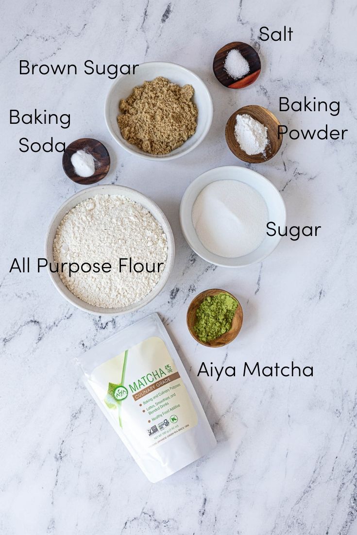 Matcha Kababayan Recipe Dry Ingredients.